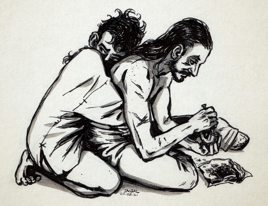 Jim &amp; Silver (felt tip, marker)