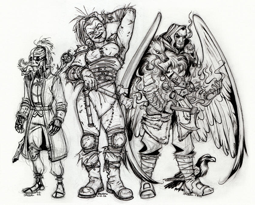 Geronima, Zurag & Munnin (fineliner / fountain pen / fountain pen)